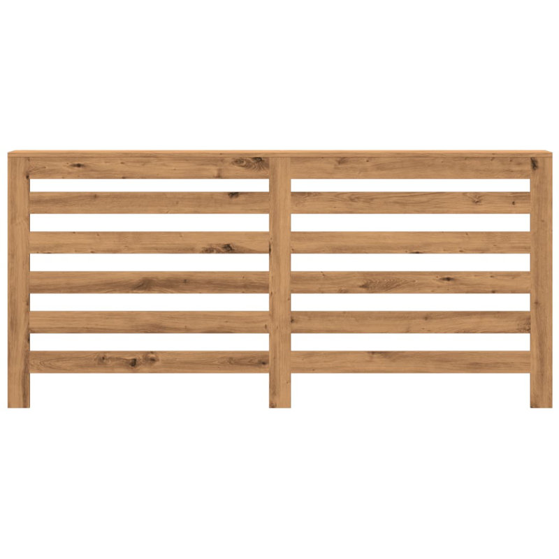 Extra Large Radiator Cover, Artisan Oak, 175 x 20 x 82 cm, Horizontal Slats