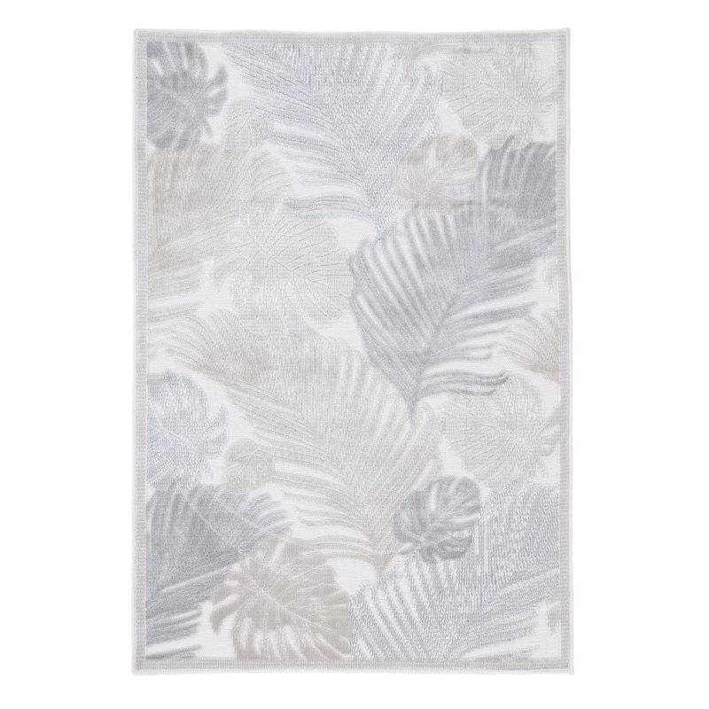 Floral Indoor / Outdoor Area Rug, Rectangle 80 x 150cm