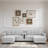 Modern U-shaped Sectional With Movable Storage Ottomans, Multifunctional Console, Bluetooth Speakers And Led Lights-28271036