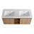 47.6'' Wall Mounted Double Bathroom Vanity with Sink in Imitative Oak