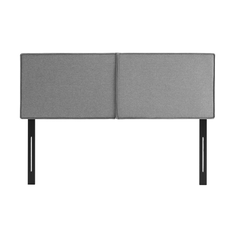 Tête de lit tapissier Ender, Très grand, Gris clair