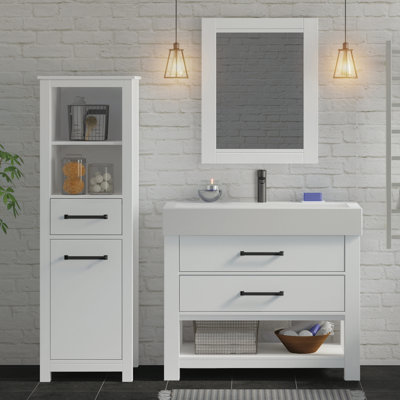 MagickWoods Nathaneil MDF Freestanding Linen Cabinet