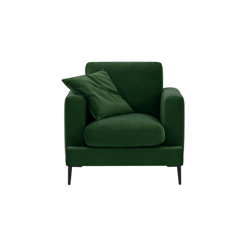 Bertaux Upholstered Armchair, Dark green