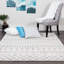 Tapis à motif géométrique blanc cassé / beige Gwyn-32002316