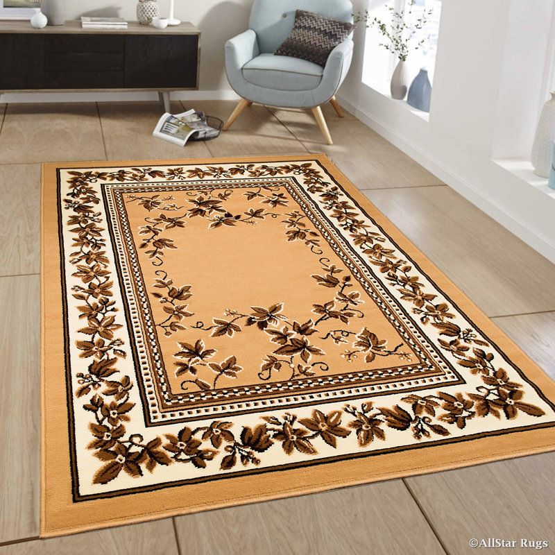 Floral Indoor / Outdoor Rug, 5'2" x 7'1"