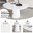 47" Round Dining Table for 4-6, Modern Circular Kitchen Table, Sturdy MDF Top, Easy Assembly, Affordable Dining Table-1596074938