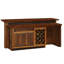 Bar en bois de grange de 7 pieds avec armoire d'évier Fireside Lodge - plateau en stratifié - ouverture du réfrigérateur à droite-9561663-9561664