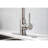Kitchen Faucet With Pull Down In Stainless Steel, Brushed Nickel Beautified, 360 Rotatable Nozzle, Two Water Output Modes, Easy Temperature & Flow Management Adorned,-644568204