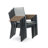 Wailey Teak Premium All-Weather Wicker Outdoor Stacking Dining Armchair