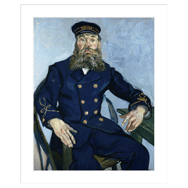 Postman Joseph Roulin by Vincent van Gogh -Framed Giclee Print, 40.45" H x 33.5" W