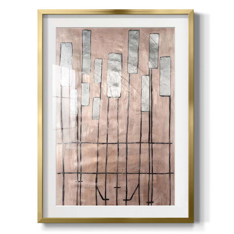 Clavichord I - impression encadrée, H 28,5 po x l 20,5 po, Doré
