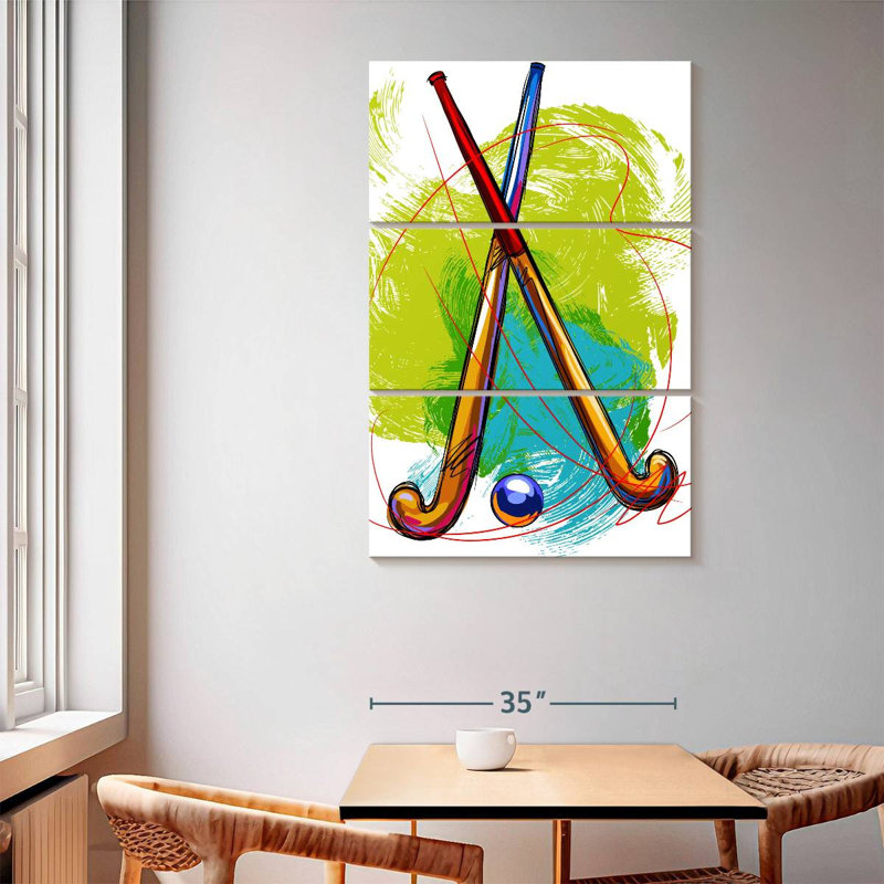 Scribble de hockey sur gazon Sireci, H 65 po x l 42 po