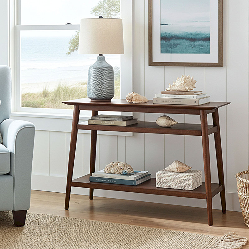 Offerman 46'' Solid Wood Console Table, Walnut