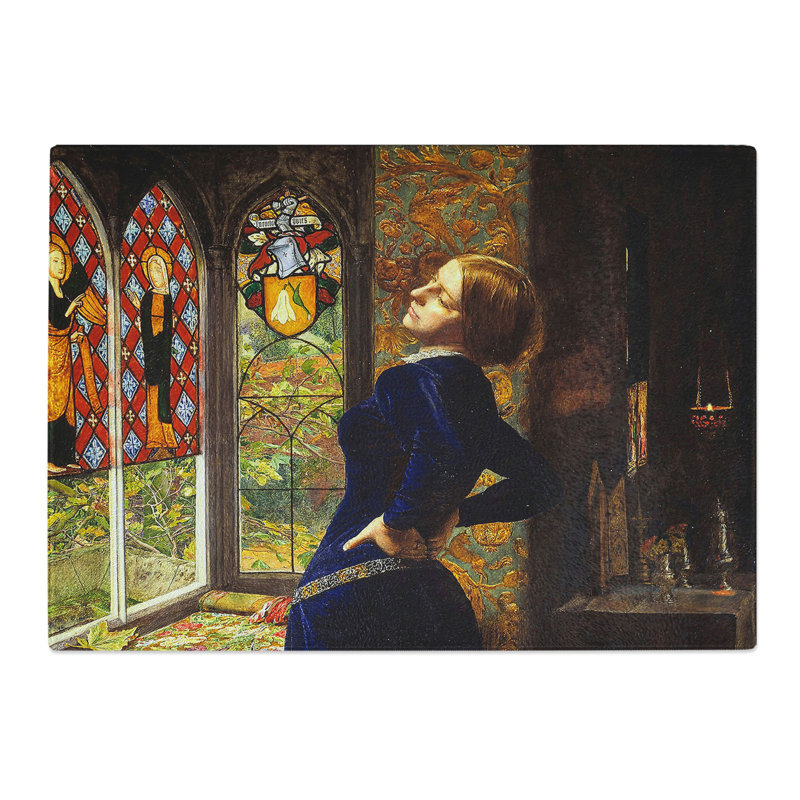 Mariana by John Everett Millais Chopping Board, 0.4cm H x 20cm W x 28.5cm L