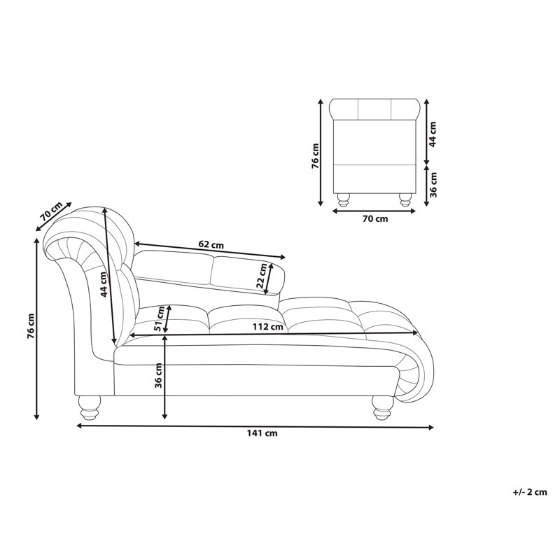 Rider Chaise Lounge, Taupe