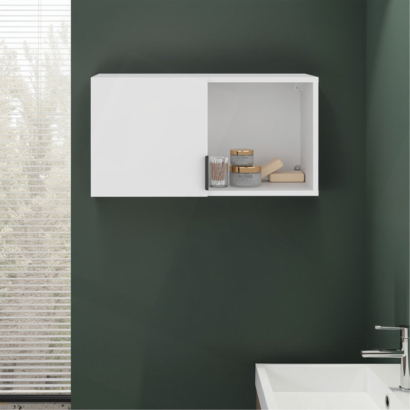 Pharmacie H 26,2 po, 1 porte, 2 tablettes, - Salle de bain
