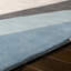 Tapis bleu sarcelle / beige en laine touffeté à la main Jahiem-349010924