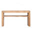 Console rustique en bois massif avec tablette de rangement