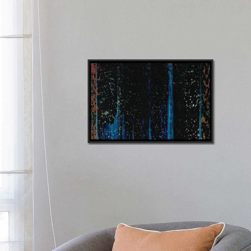 «Back in Black», reproduction sur toile, Toile avec cadre noir, Pas de tapis, H 32 po x l 48 po x P 1,5 po
