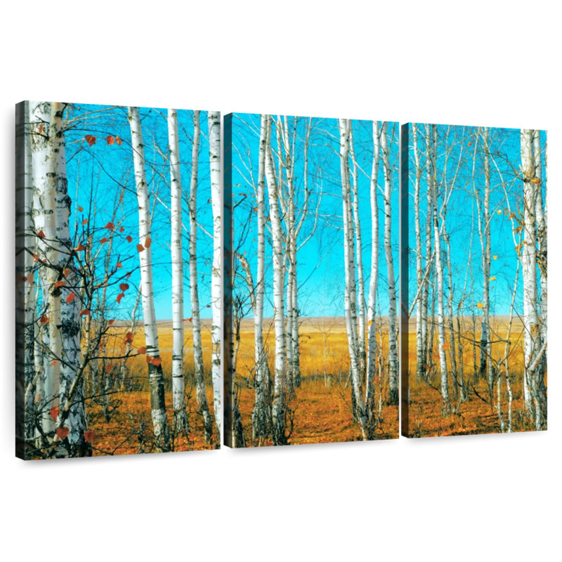 Harnek Birch Forest In October, 32" H x 50" W