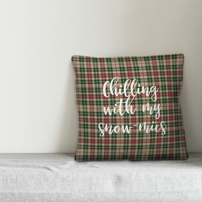 Plaid Reversible Throw Pillow