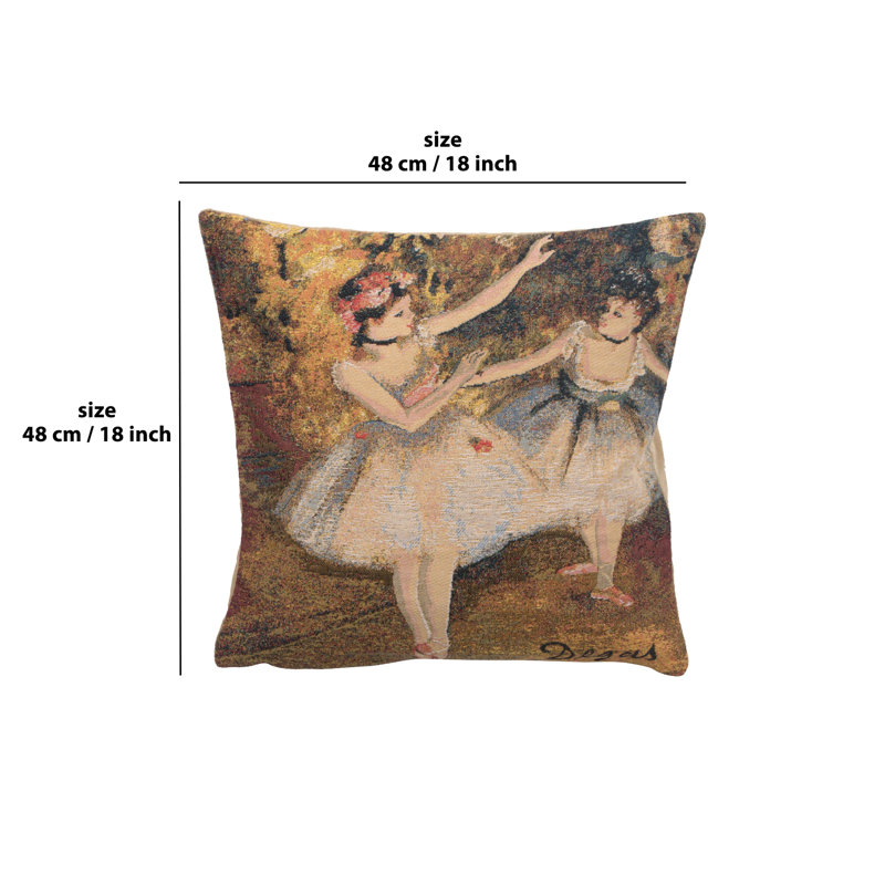 Degas Deux Dansiuses Large European Cushion Covers