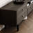 Black modern simple TV cabinet