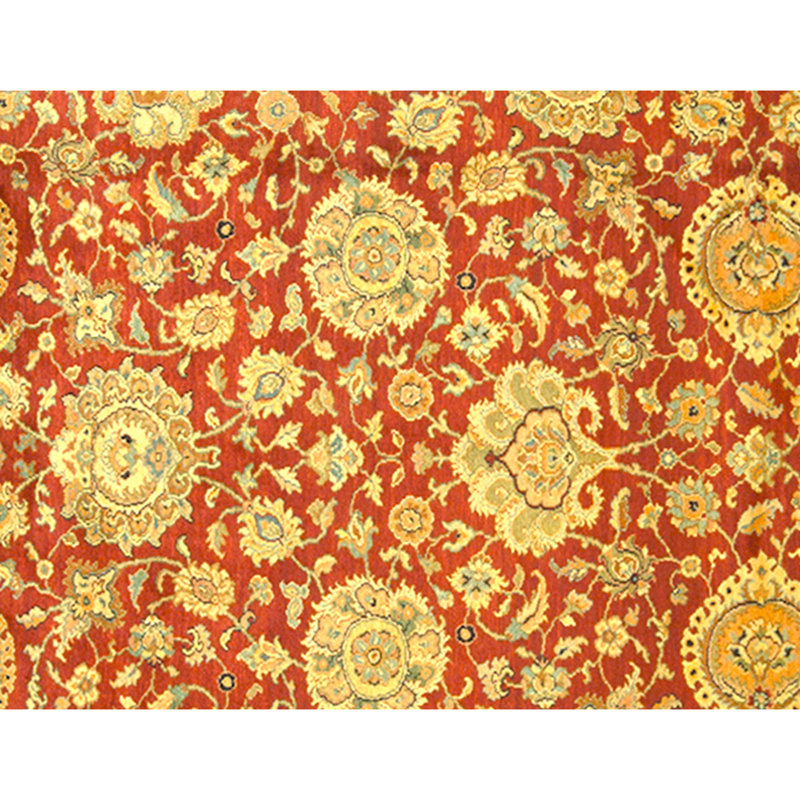 Tapis rouge noué à la main de haute qualité