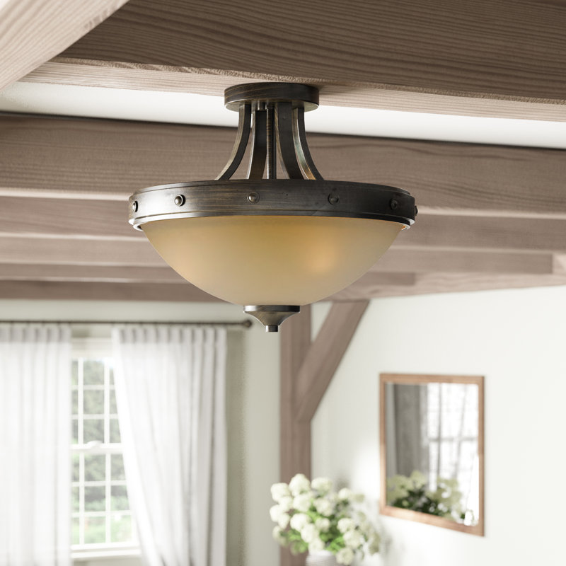 Aagje Glass Semi Flush Mount