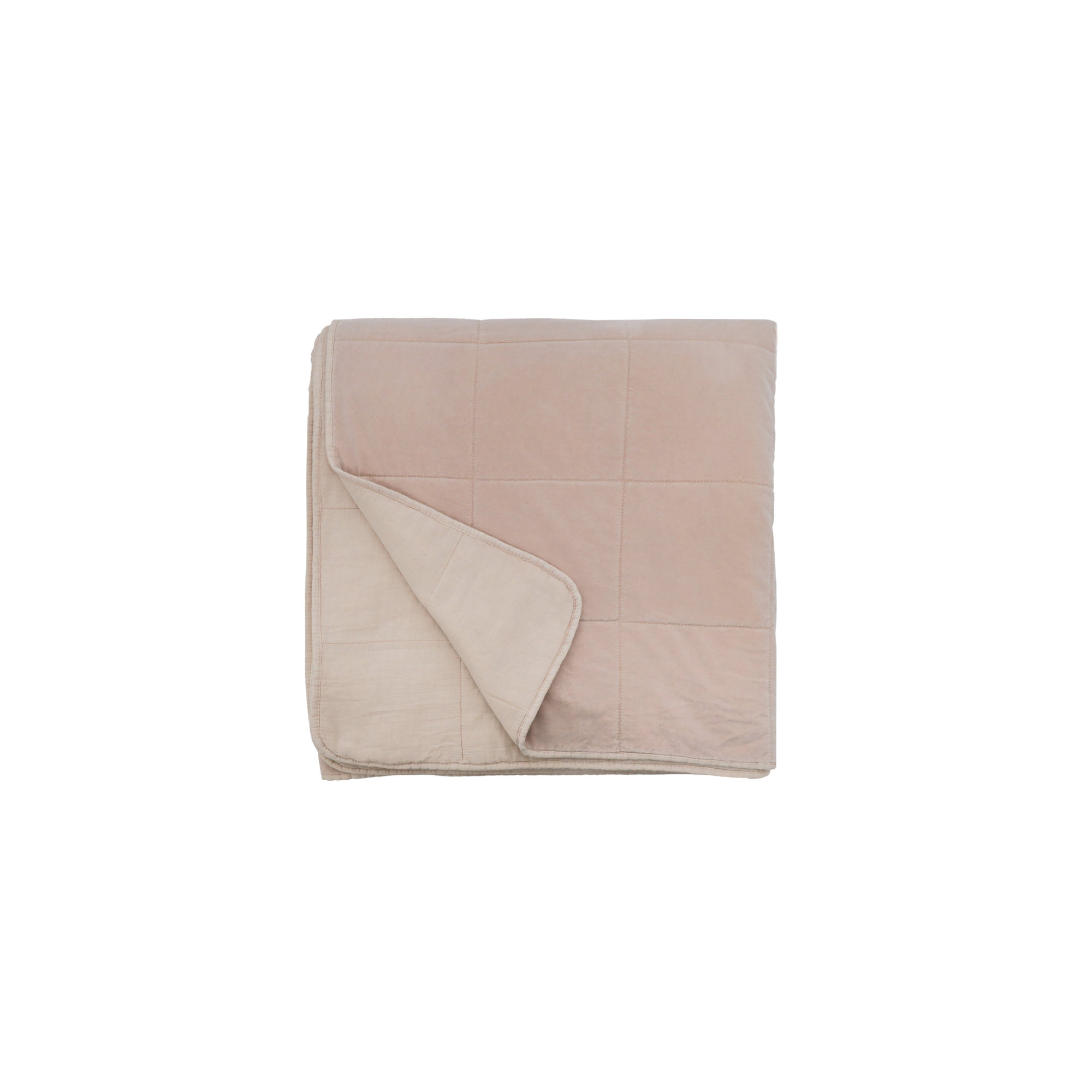 Amsterdam Velvet Coverlet, Twin Coverlet/Bedspread, Blush