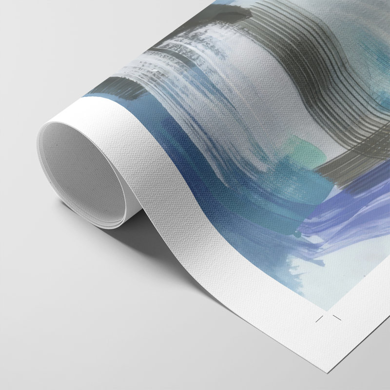 Aquatic Crosshatch I - Impression sur toile seulement - NON CADRE, H 27 po x l 18 po