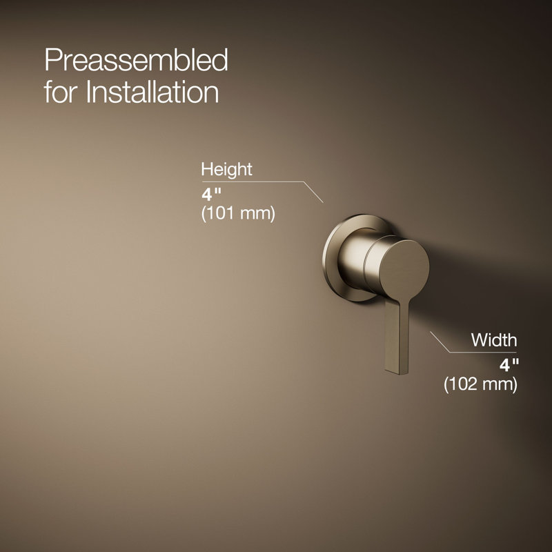 Components Wall-Mount Bathroom Sink Faucet Handle, Bronze