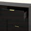Armoire 9 tiroirs avec poignées dorées, rangement spacieux pour les chambres et les salons-117950515