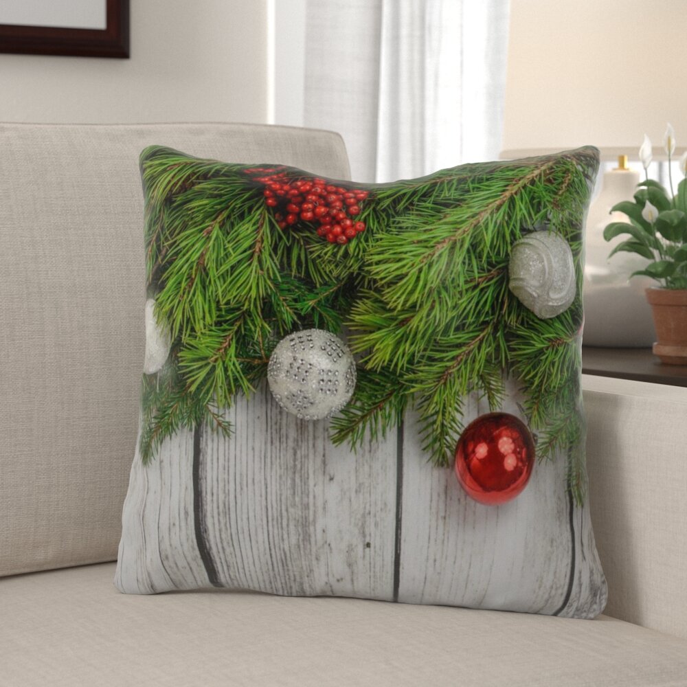 The Holiday Aisle® Housse de coussin d'extérieur pour sapin de