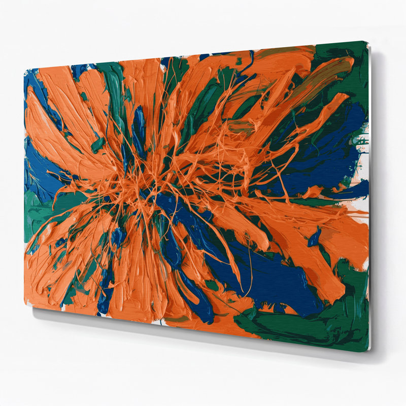 Art mural en métal Neo Expressionism 55, H 132 po x l 168 po x P 0,05 po