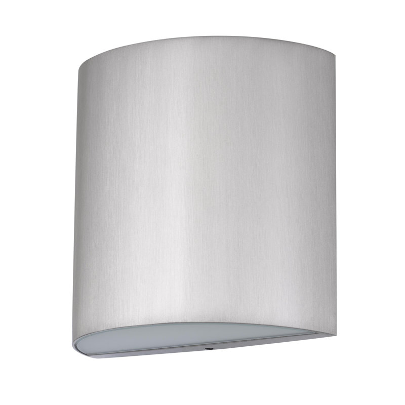 Applique murale DEL en aluminium brossé - Luminaire d'intérieur moderne, Argent argent