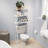 Noeli 3 Tiers Tall Over the Toilet Storage Rack and Shelf, White