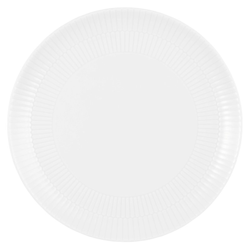 Amina 27.8cm Porcelain Dinner Plate, White
