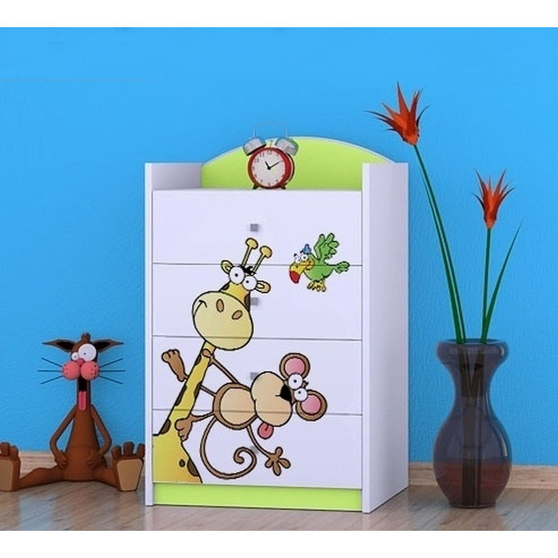 Nokes 4 Drawer Chest, Green