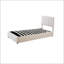 Lit plateforme tapissier simple avec système de rangement hydraulique-721263087
