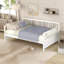 Lit de jour pleine grandeur avec pieds de support, blanc-714897109