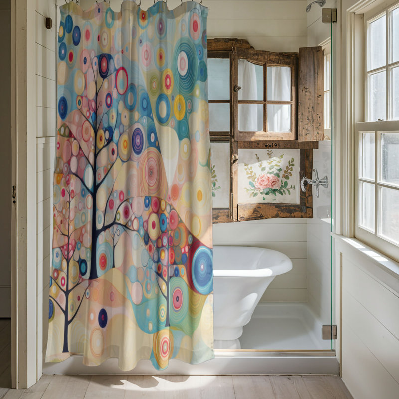 Arbre décoratif - Rideau de douche Premium, H 74 po x l 71 po