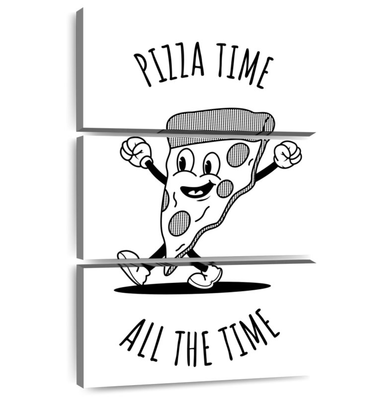 Yarlin Pizza Time - blanc, H 38 po x l 24 po