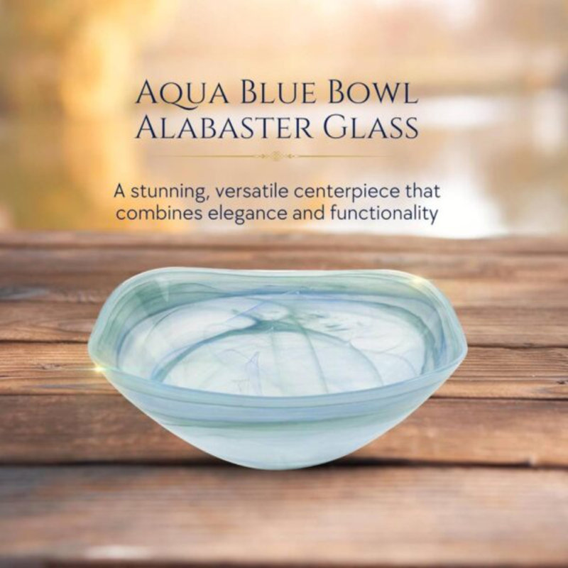 BOL DÉCORATIF EN VERRE D'ALABASTER