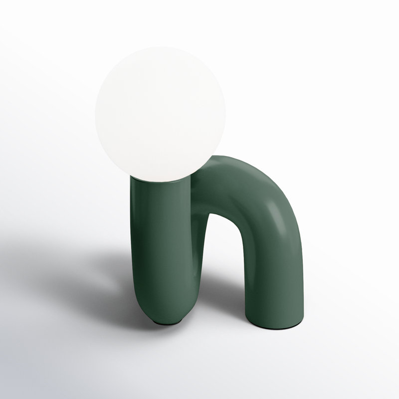 Lampe de table en résine Verda, Vert