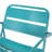 Relax With Ease On Teal Iron Chair, 24.96 In. D, 27.32 W, 24.5 H, 14.23 Lb Wt Chair In Iron: Backyard Relaxation Essential, Depth, Width, Height,