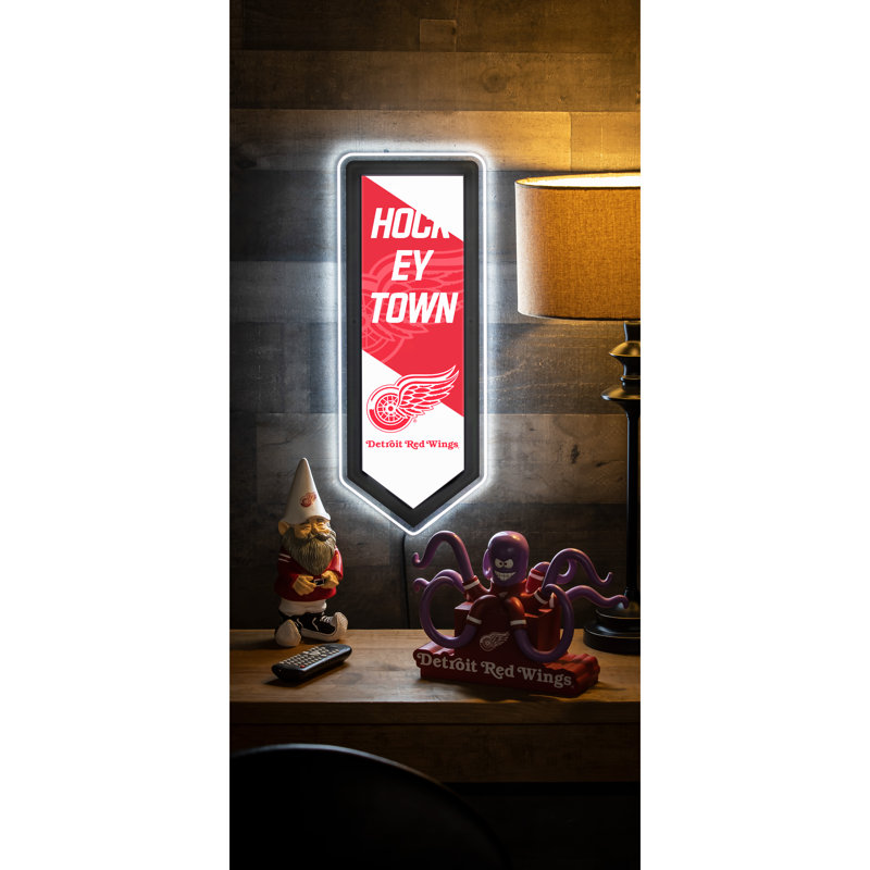 Enseigne murale NHL Team Pennant, Red Wings de Detroit