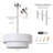Reihan 3 - Light Dimmable Drum Chandelier-103398307-109423932