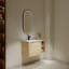 Meuble-lavabo mural en contreplaqué avec lavabo en céramique blanche-2037482918