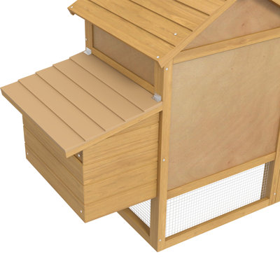 Dorothy Small Chicken Coop with Run Hen House Wood 1505 x 54 x 87cm